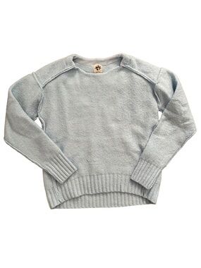 Free People We The Free Eastwood Light Blue Crewneck Sweater